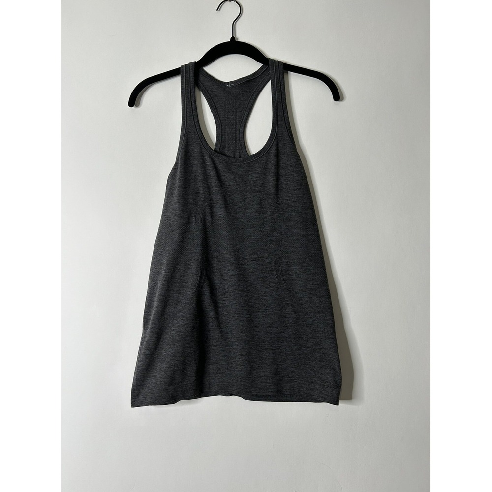 Lululemon Gray Women Racerback Tank Top No Size Dot